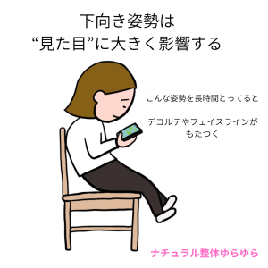 下向き姿勢
